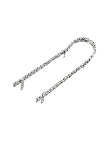 Triple Twisted Square Sissy Bar Chrome.